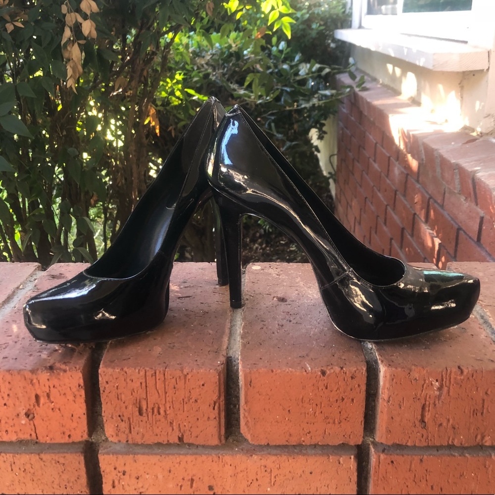 Black Patent Leather Heels